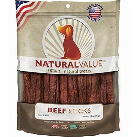 LOVING PETS PRODUCTS Loving Pets Products LP8062 16 oz Natural Value Treats Beef Sticks LP8062